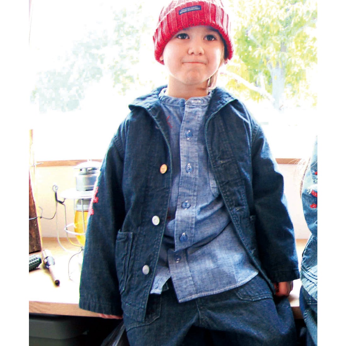 デニムダンガリー DENIM DUNGAREE ニット キャップ （ネイビー