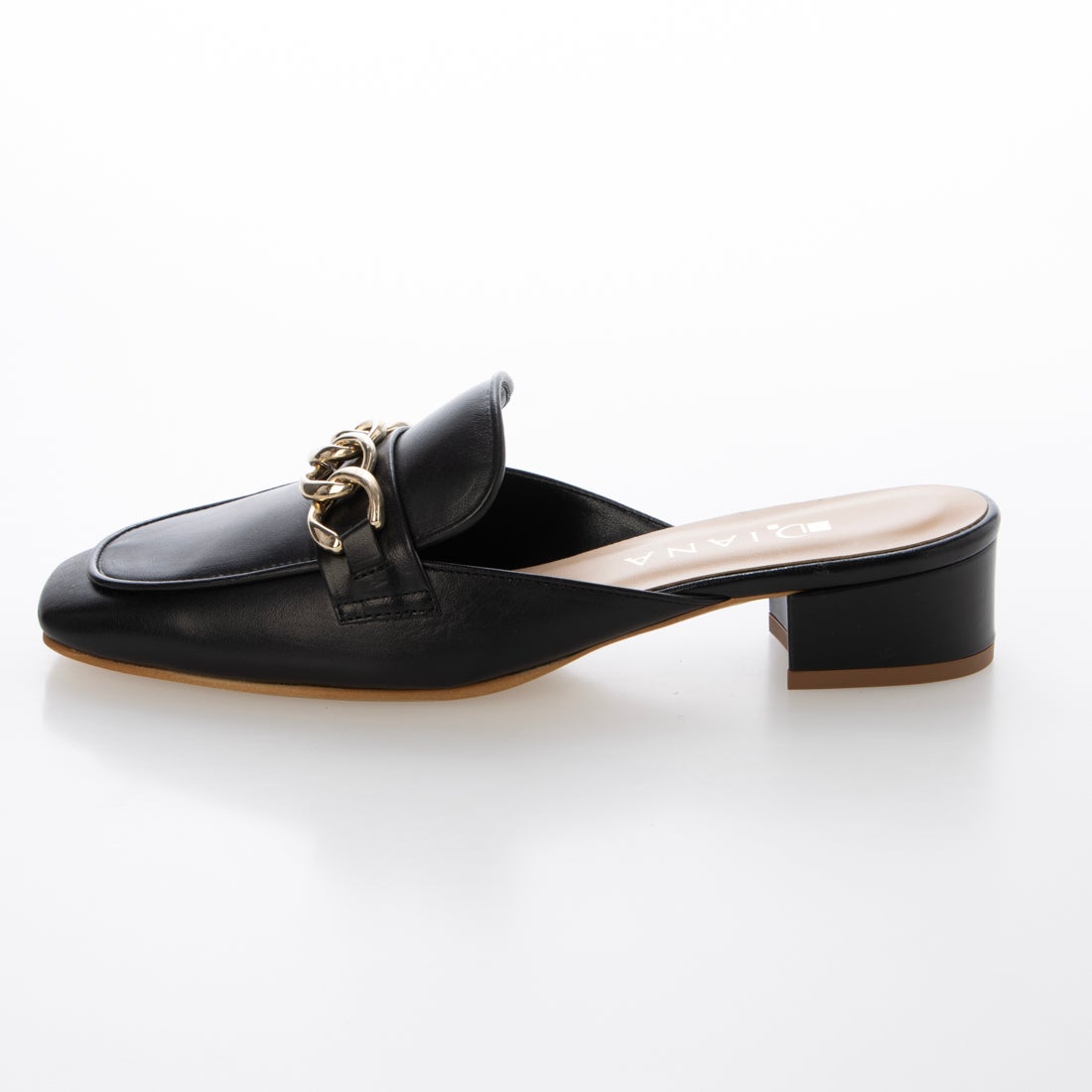 ダイアナ DIANA ローファーミュール （黒カーフ） - ファッション通販