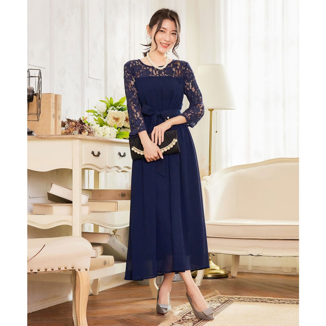 ドレスプラス DRESS+ ワンピース レース 披露宴 結婚式 フォーマル