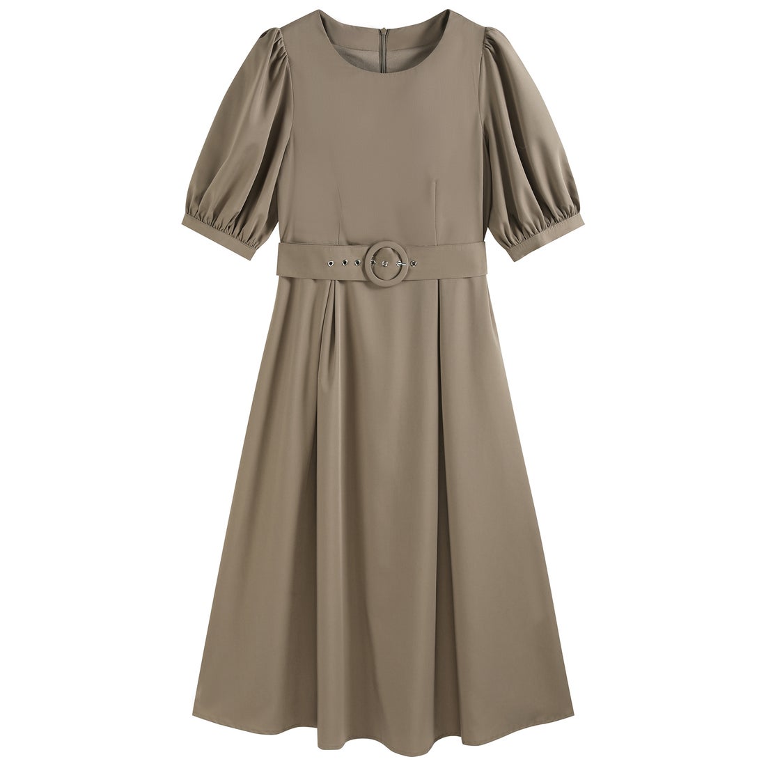 ドレスプラス DRESS+ ワンピース ミモレ丈 結婚式 フォーマル ベルト