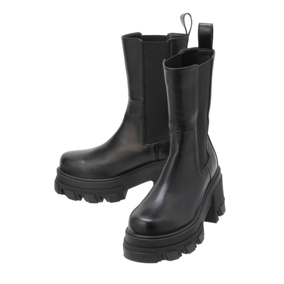 エモダ EMODA サイドゴアタンクブーツ （ブラック） -靴＆ファッション