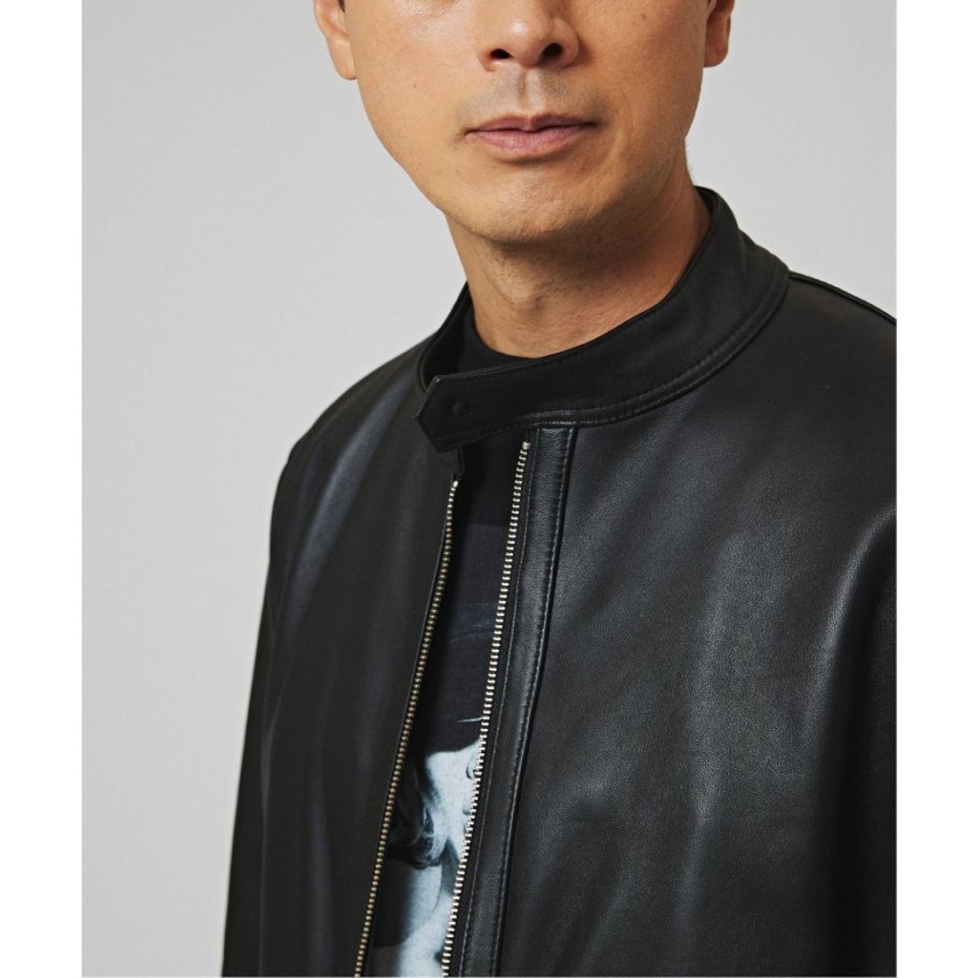 エディフィス EDIFICE ナッパレザー シングルレザーライダース