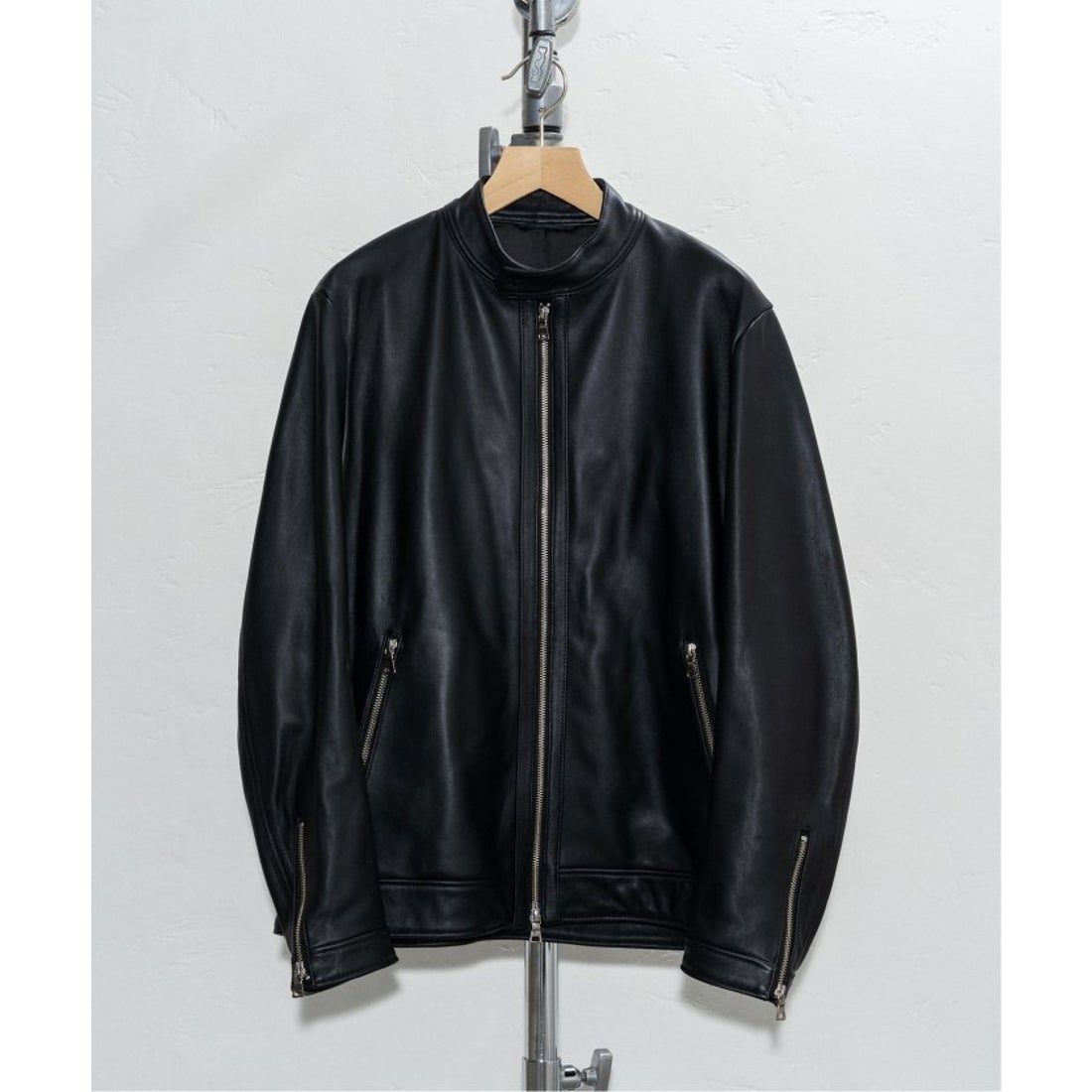 エディフィス EDIFICE ナッパレザー シングルレザーライダース