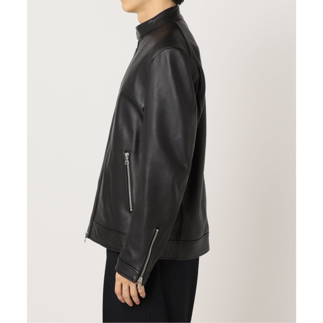 エディフィス EDIFICE ナッパレザー シングルレザーライダース