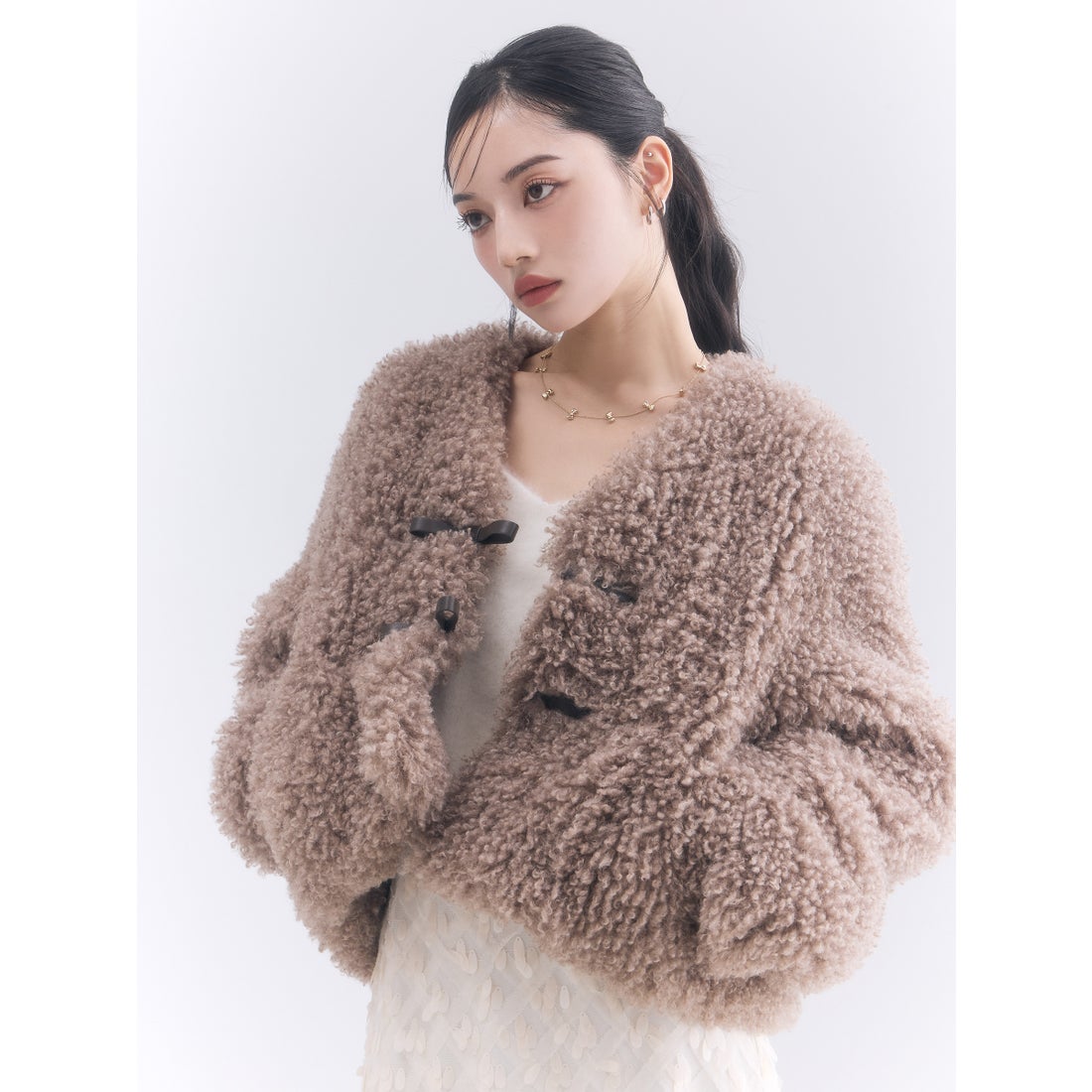 エイミーイストワール EIMY ISTOIRE French poodle fur リボン