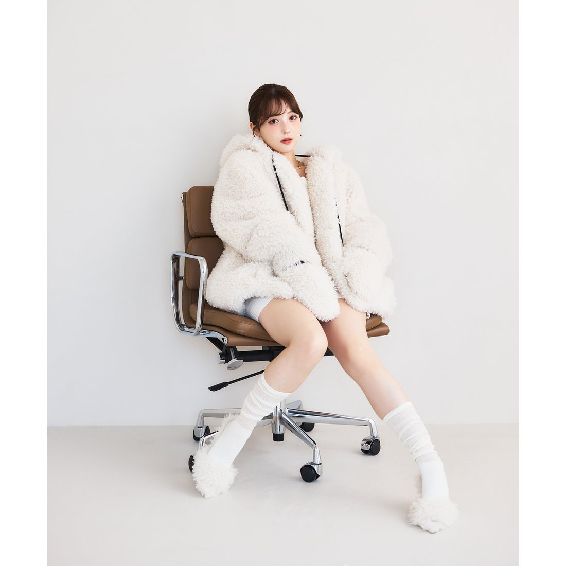 エイミーイストワール EIMY ISTOIRE French poodle fur フード