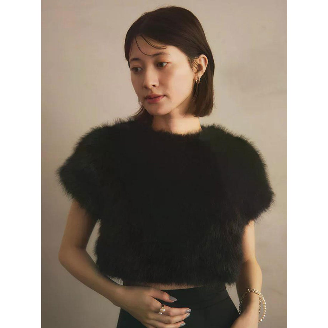 エイミーイストワール EIMY ISTOIRE ファートップス （BLACK