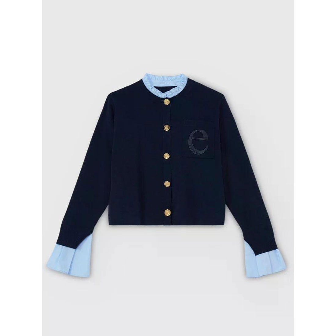 エイミーイストワール EIMY ISTOIRE Attached collar ニット