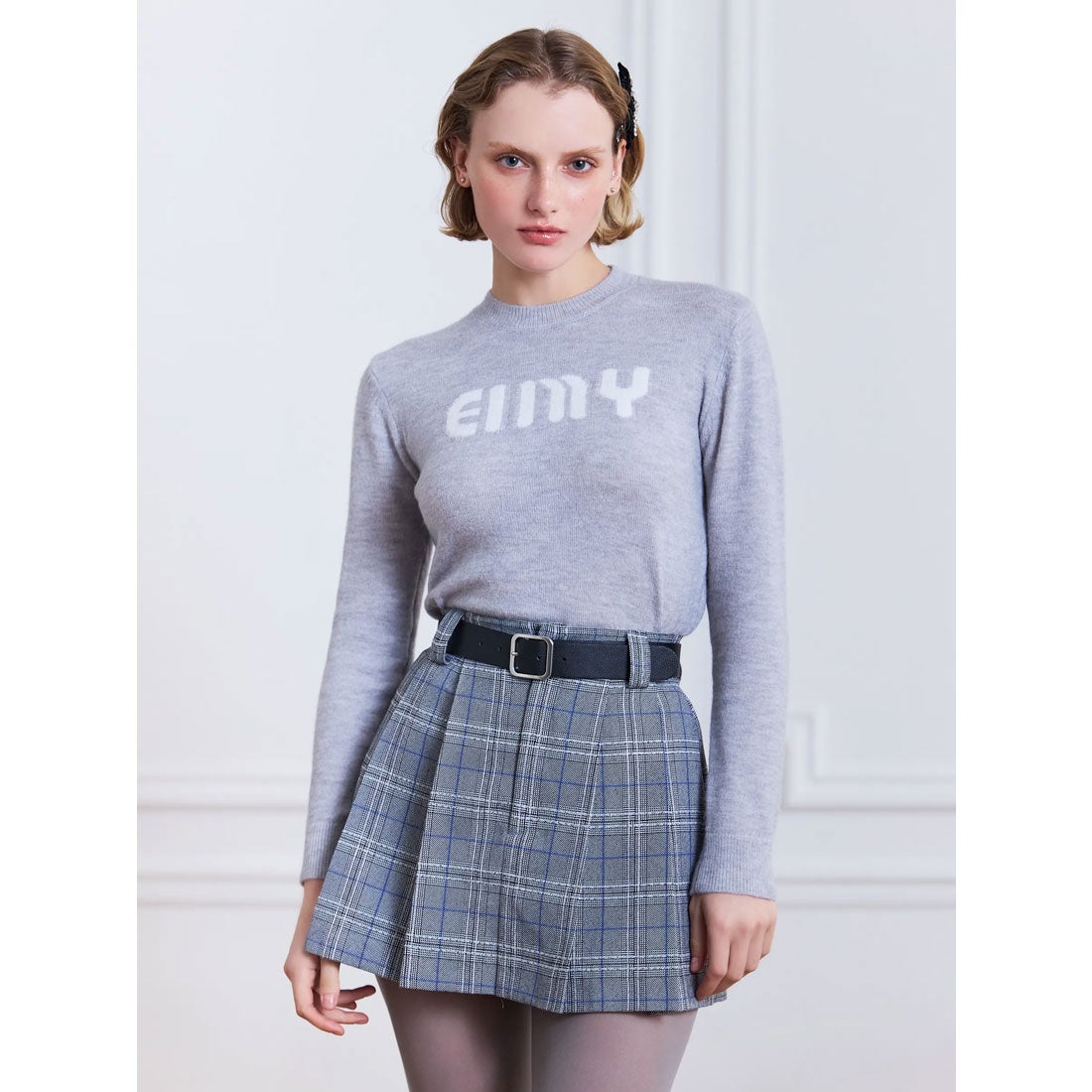 エイミーイストワール EIMY ISTOIRE プリーツミニチェックスカート