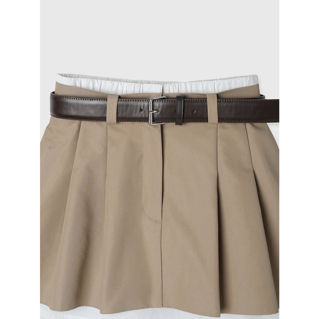 エイミーイストワール EIMY ISTOIRE レイヤードプリーツミニスカート