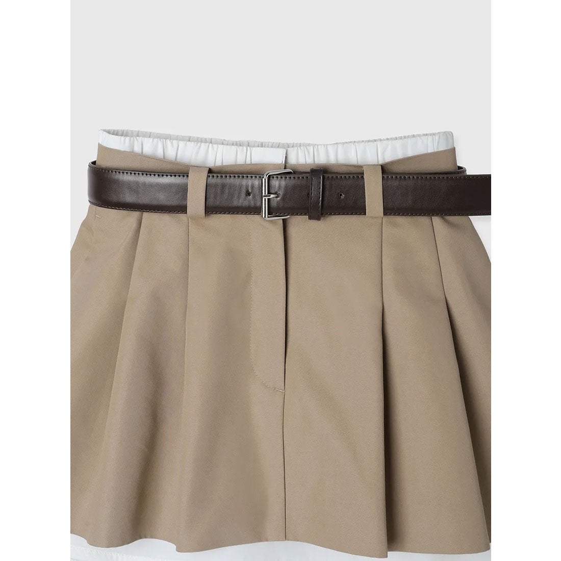 エイミーイストワール EIMY ISTOIRE レイヤードプリーツミニスカート