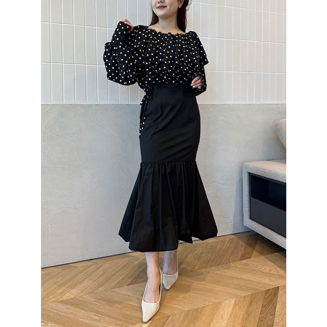 エイミーイストワール EIMY ISTOIRE バルーンマーメイドスカート