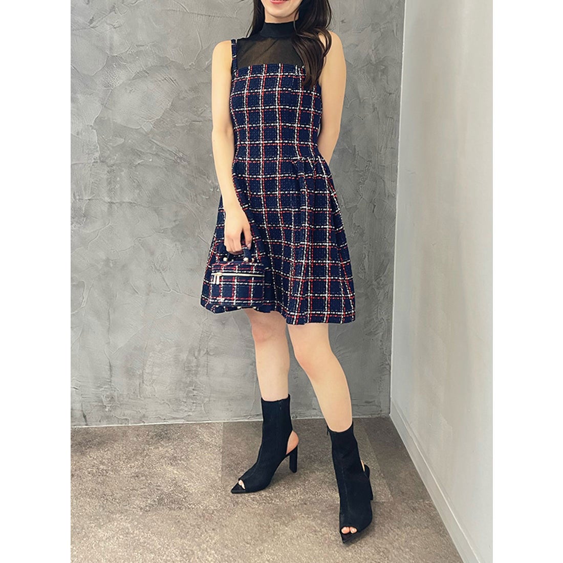 エイミーイストワール EIMY ISTOIRE eimy ribbon ツイードベアミニ