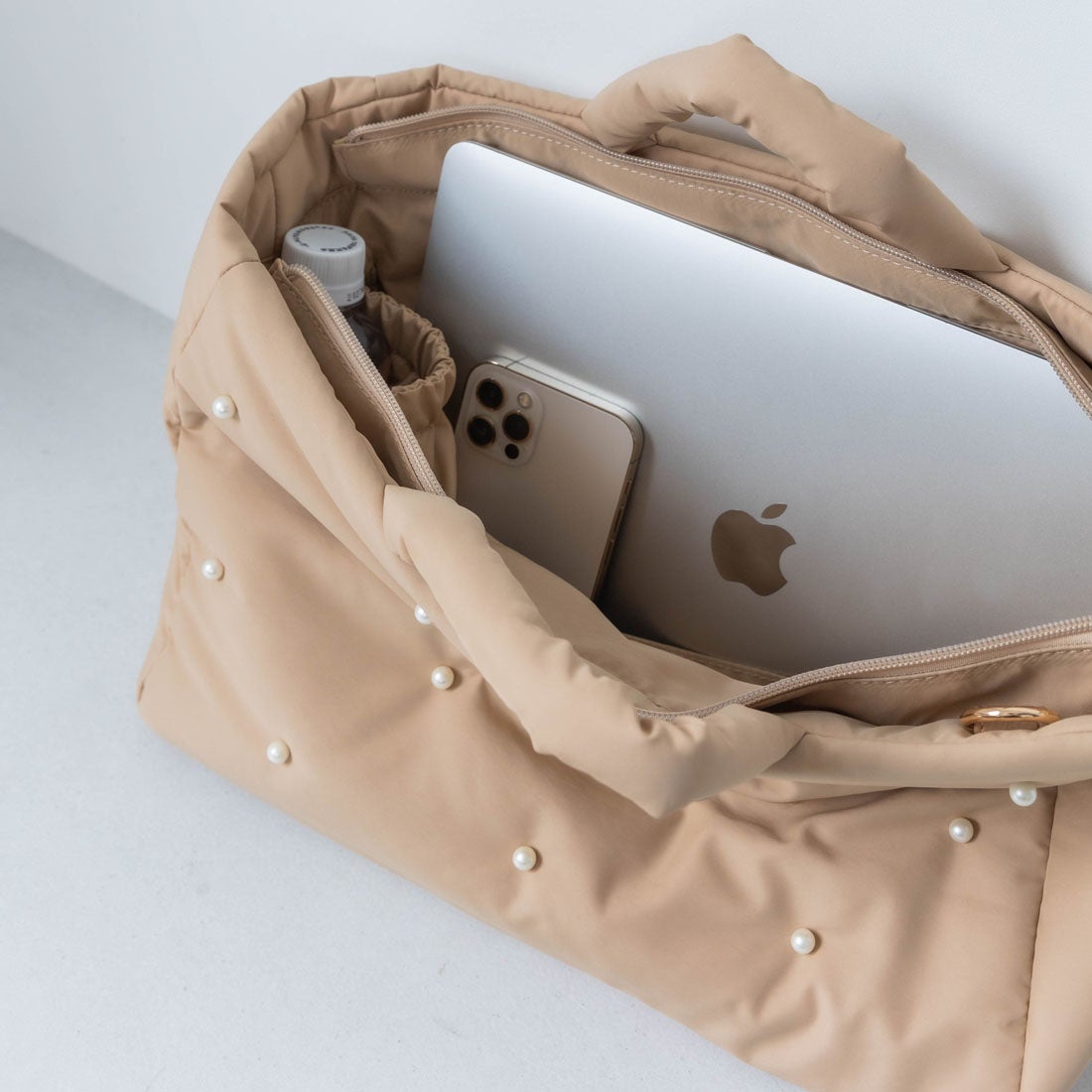 &EVOL/イーボル】【撥水・A4/PC対応】×shiho コラボパールバック