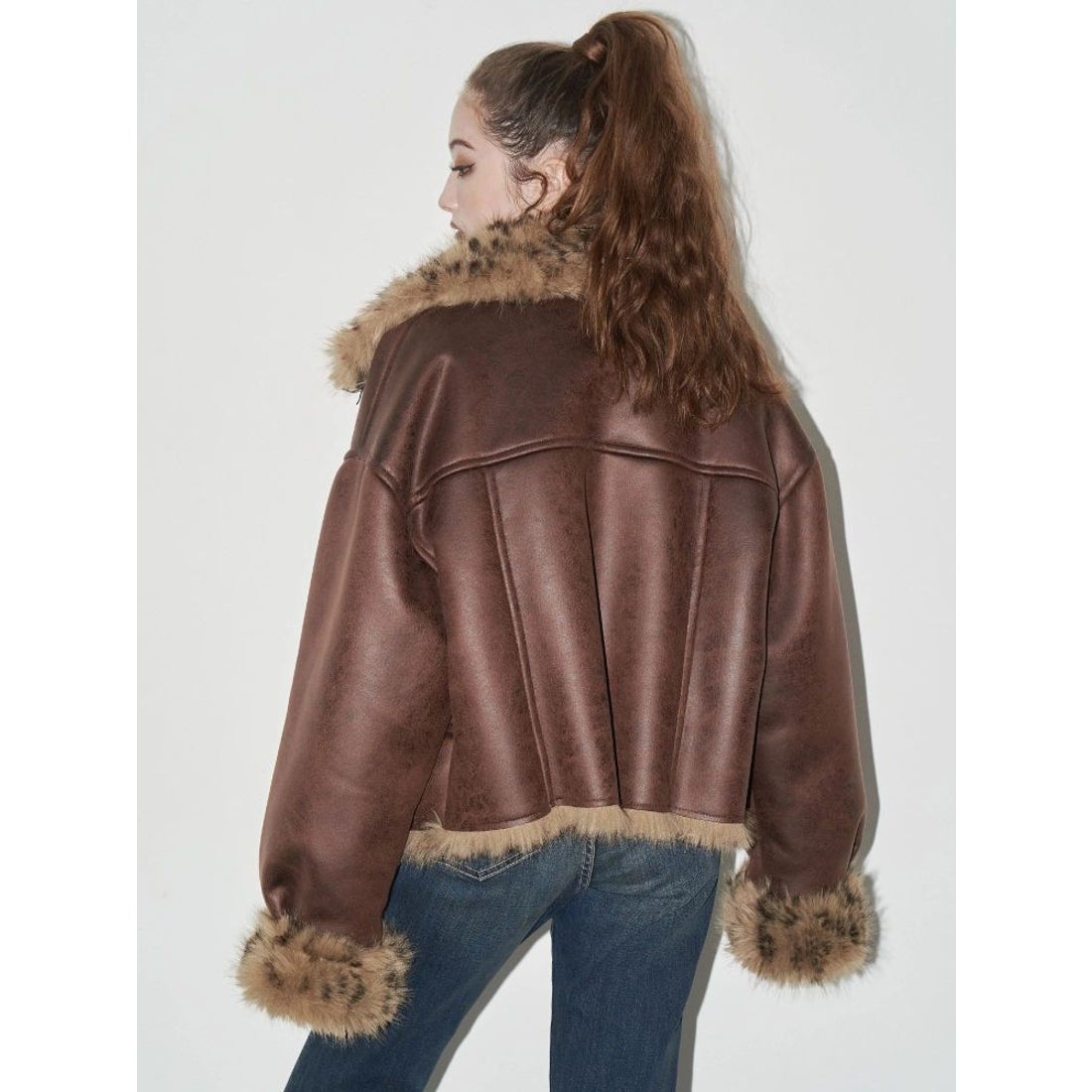 エヴリス EVRIS リバーシブルフェイクファーブルゾン （ベージュ