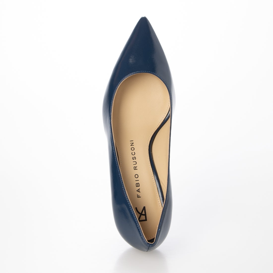 ファビオルスコーニ FABIO RUSCONI ポインテッドトゥレザーパンプス