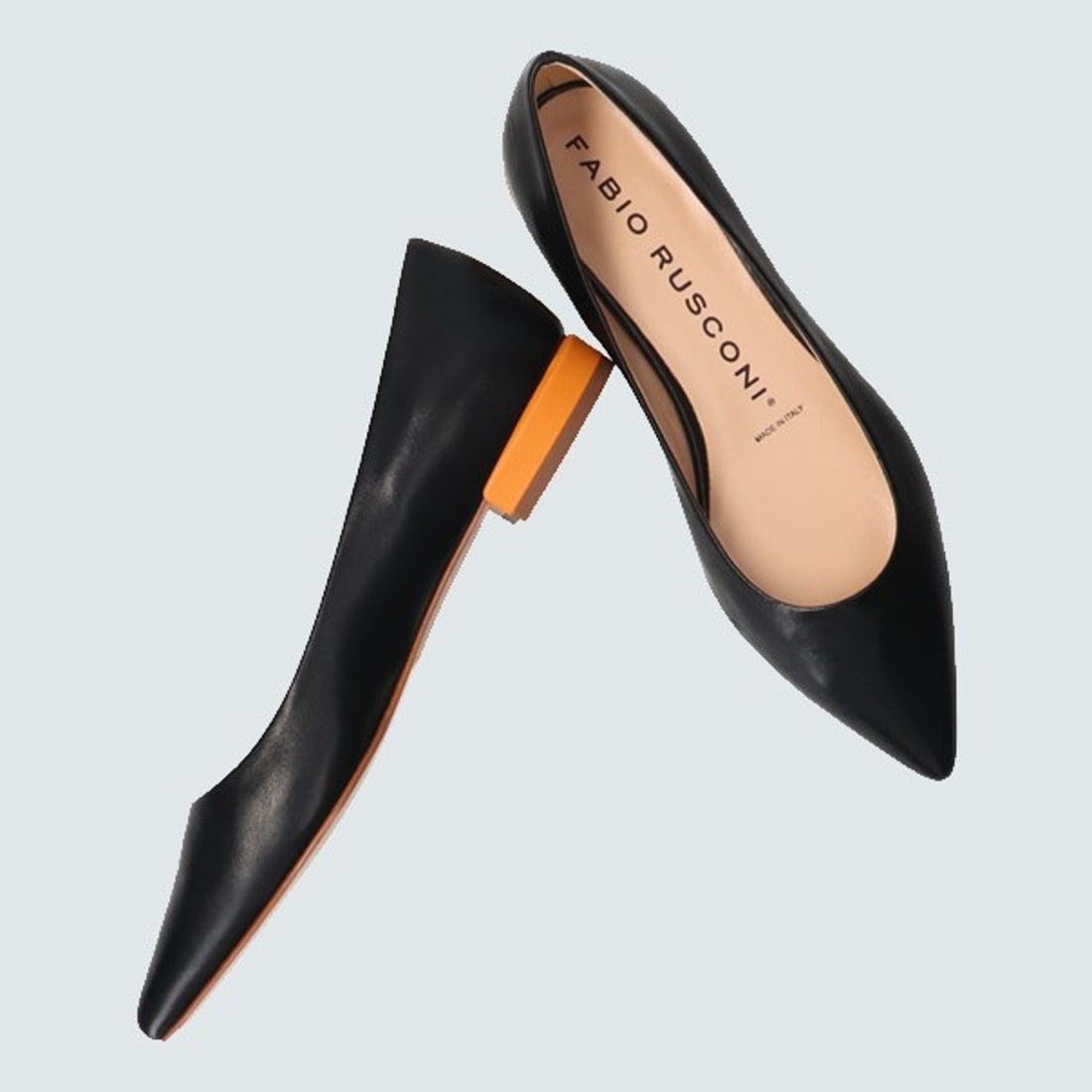 ファビオルスコーニ FABIO RUSCONI ポインテッドトウカラーヒール
