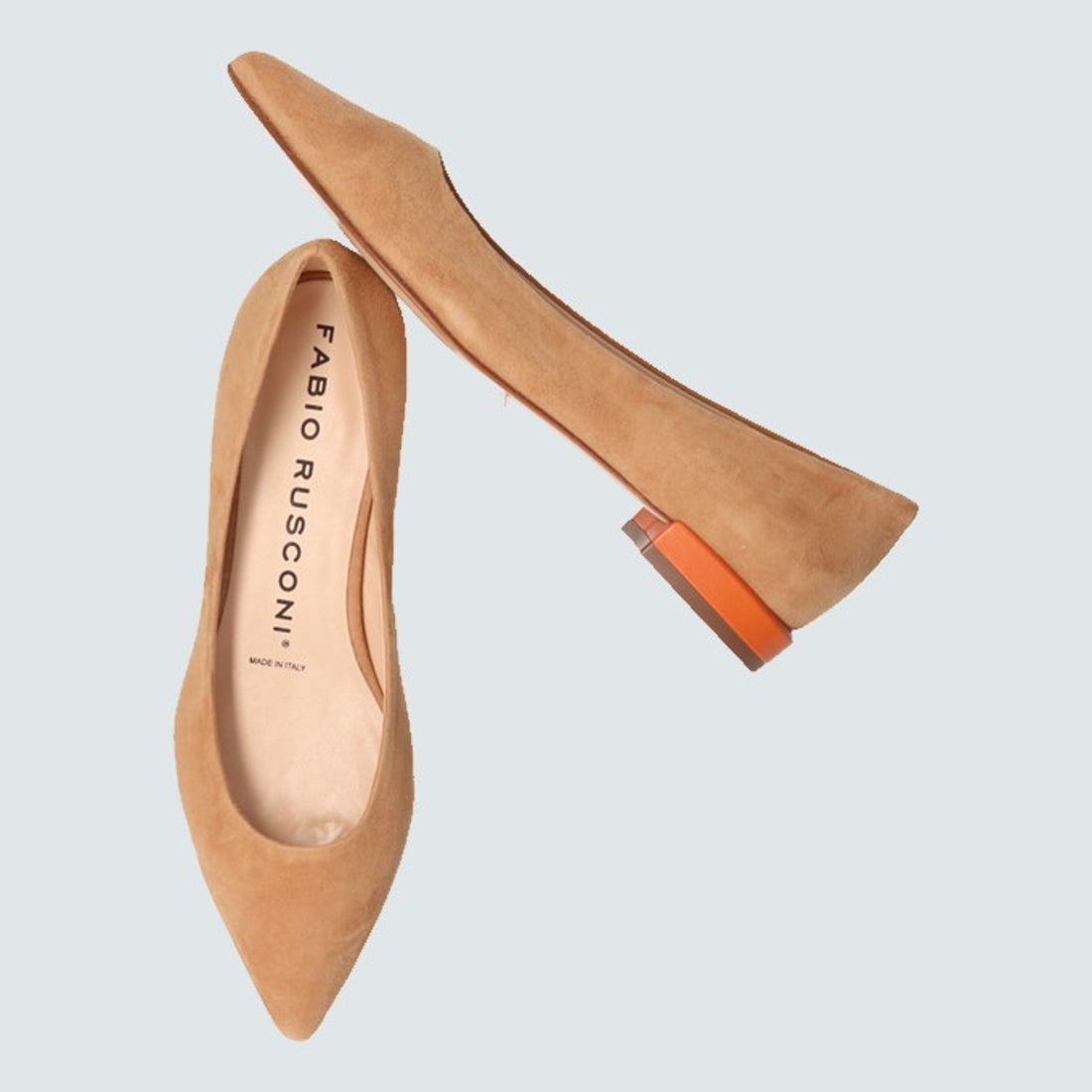 ファビオルスコーニ FABIO RUSCONI ポインテッドトウカラーヒール
