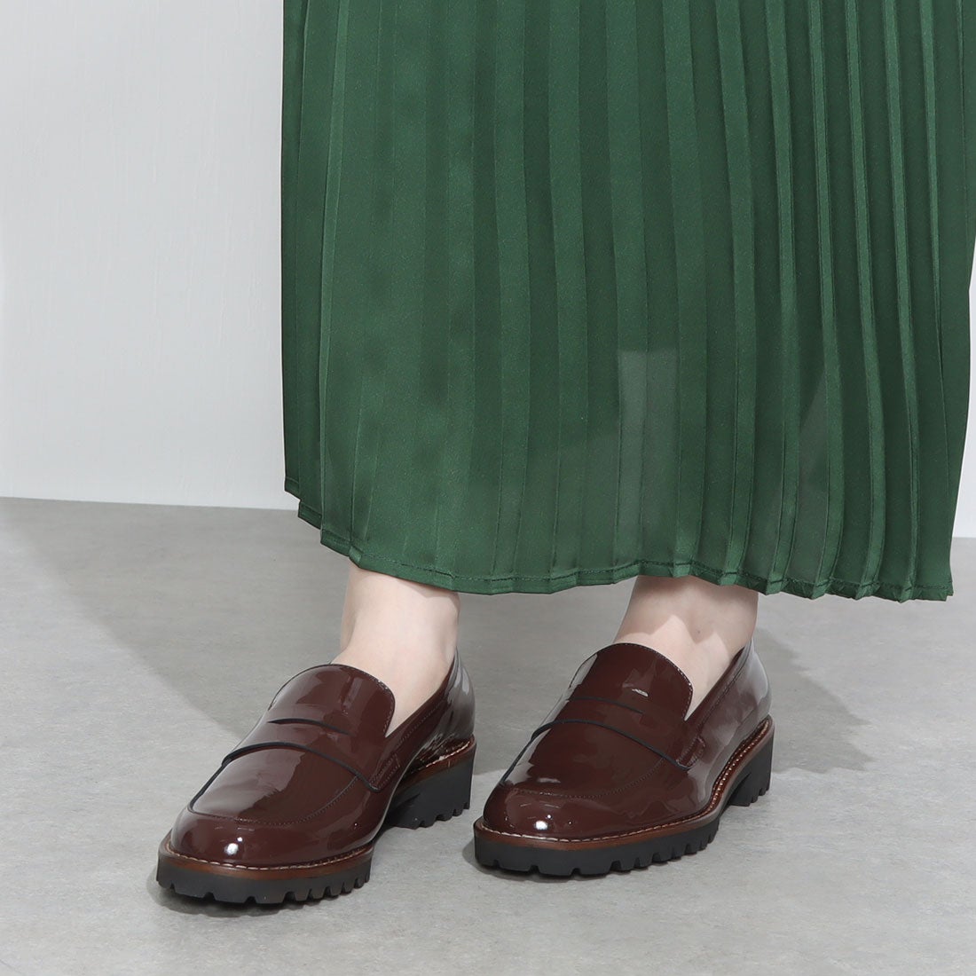 ○ファビオルスコーニ FABIO RUSCONI ローファー （ブラック