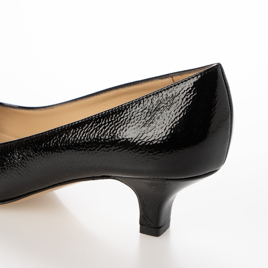 ファビオルスコーニ FABIO RUSCONI スクエアトゥパンプス （ブラック皺