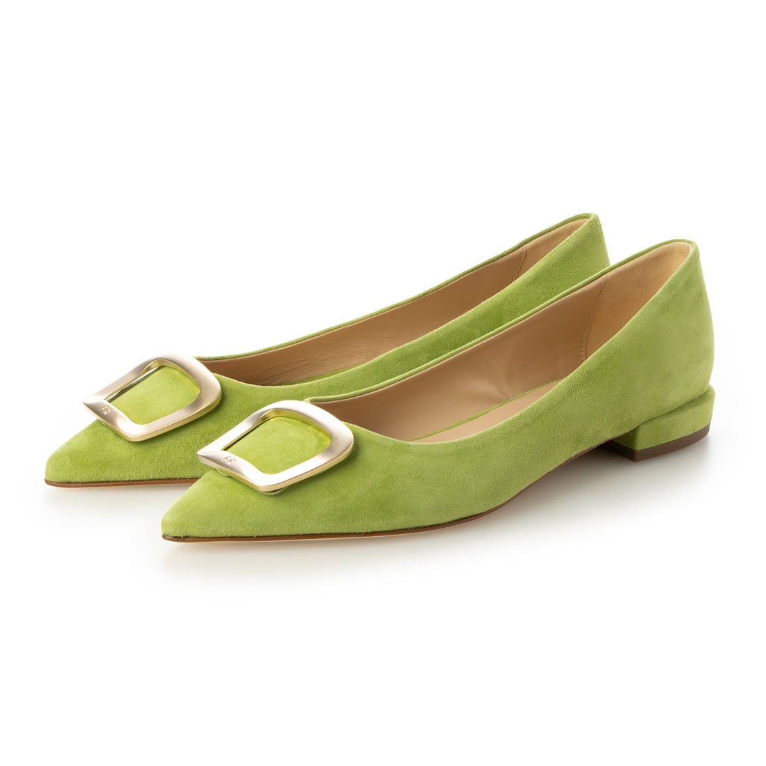 ファビオルスコーニ FABIO RUSCONI ローヒールバックルパンプス