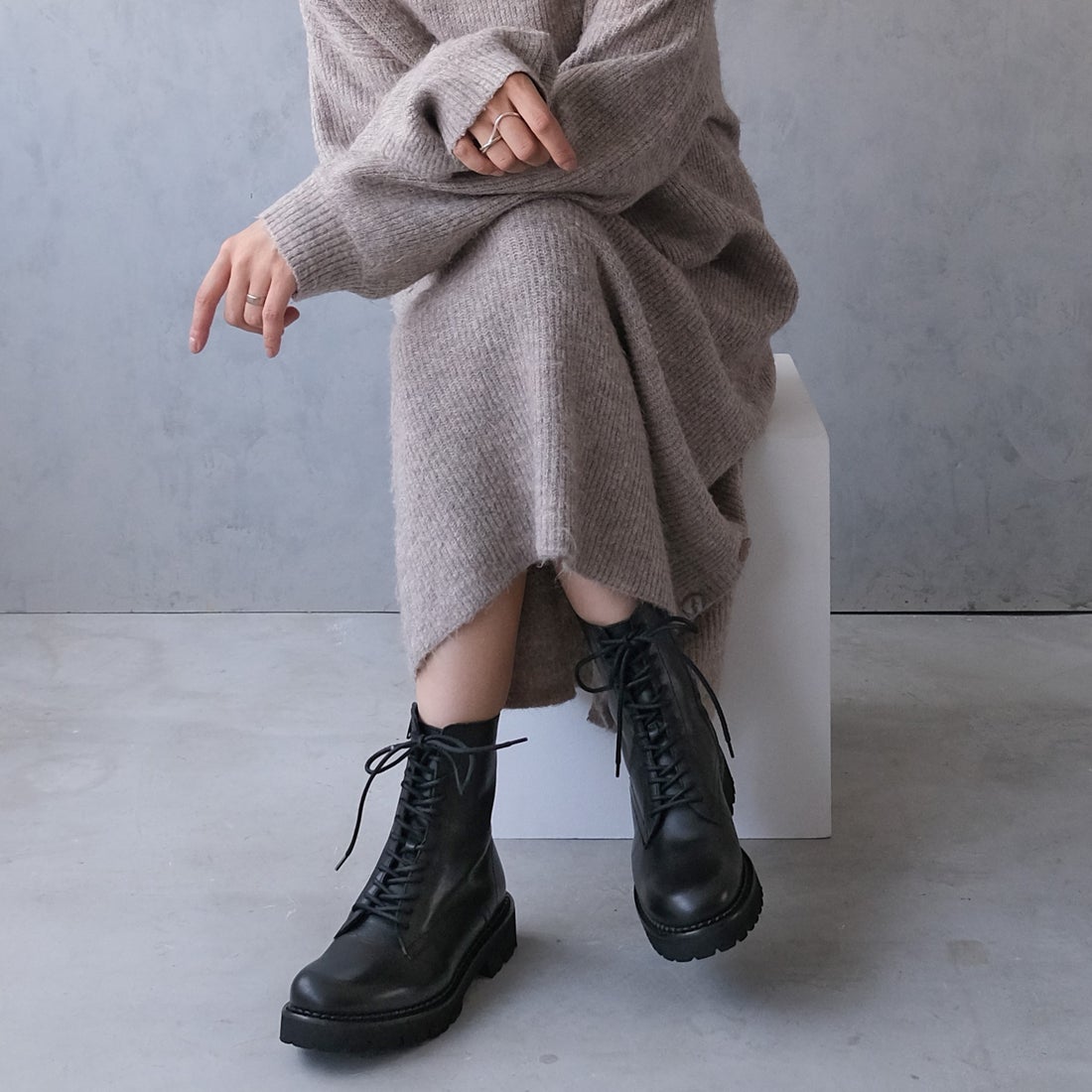 ファビオルスコーニ FABIO RUSCONI タンクソールレースアップショート