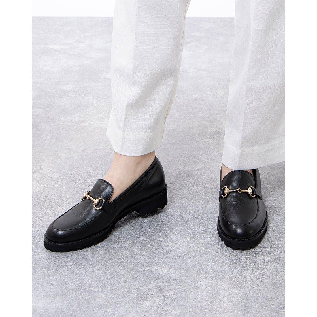 ファビオルスコーニ FABIO RUSCONI EVAタンクソールビットローファー