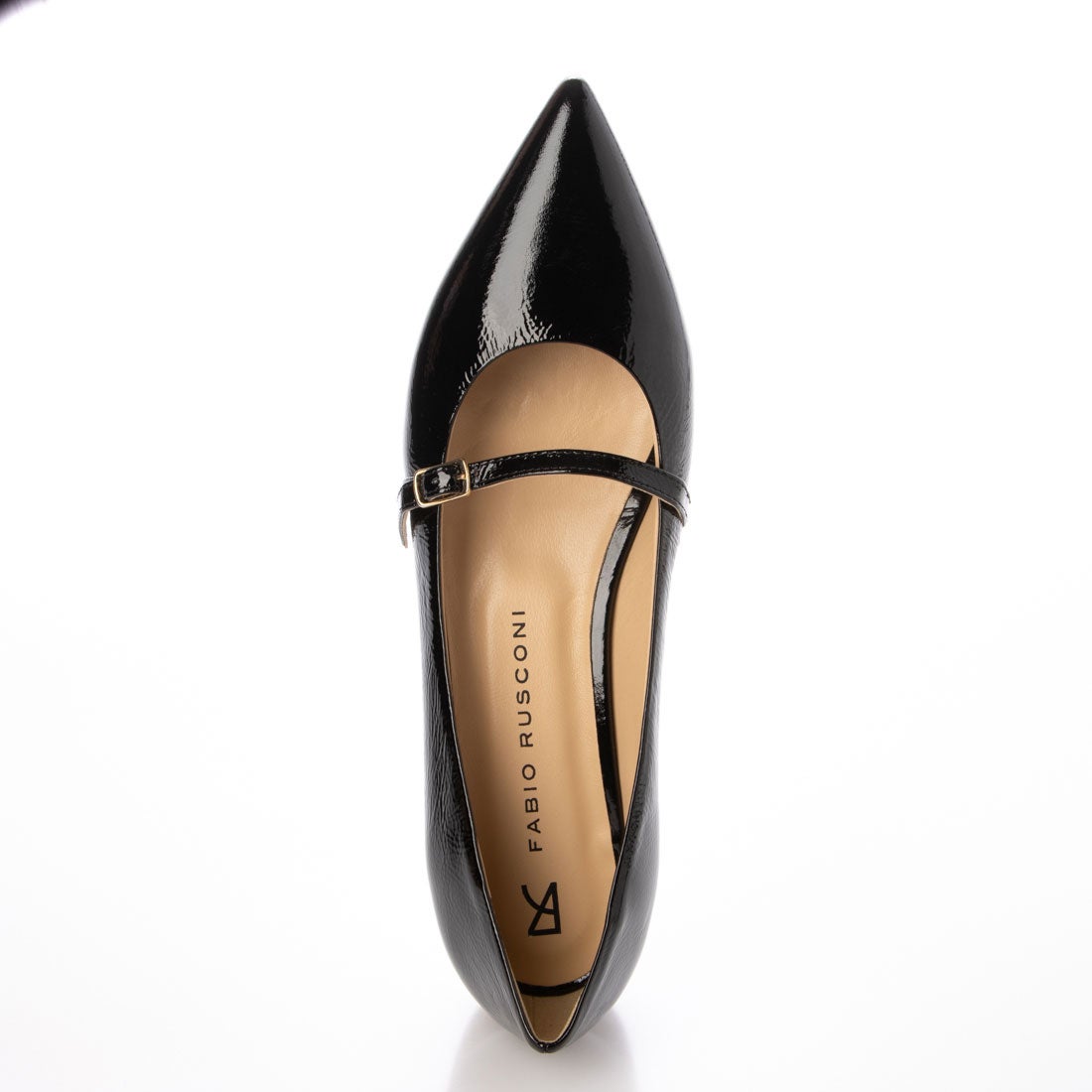ファビオルスコーニ FABIO RUSCONI ストラップ付きポインテッドトゥ