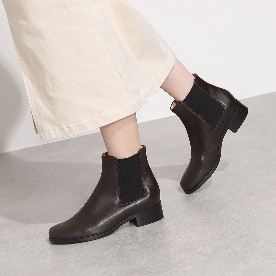 ○ファビオルスコーニ FABIO RUSCONI サイドゴアブーツ （ブラック