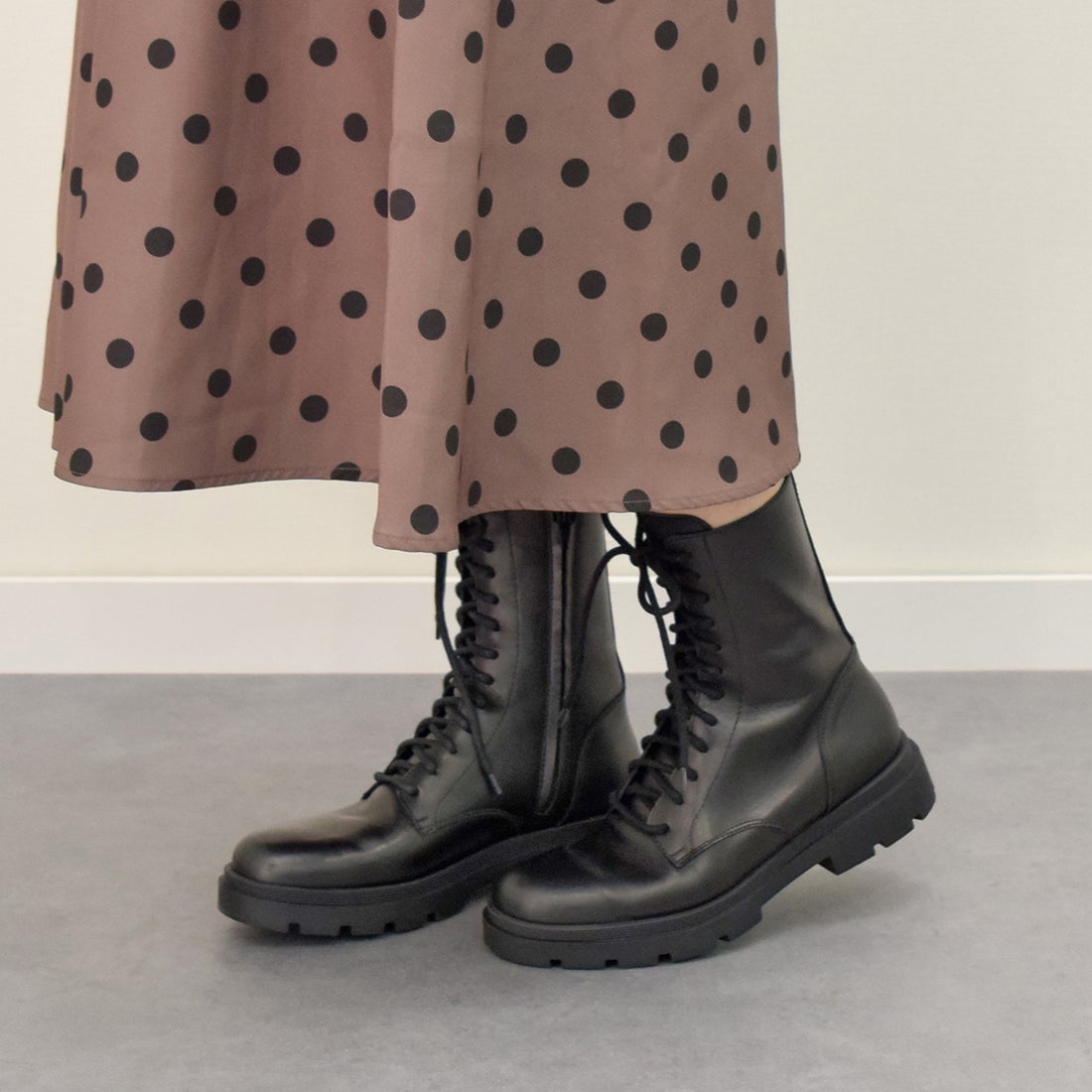 ファビオルスコーニ FABIO RUSCONI トラックソールレースアップブーツ