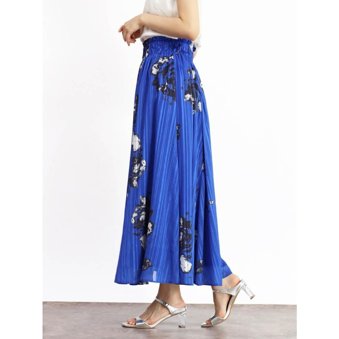 フェンネル FENNEL フラワープリントシアースカート （アイボリー