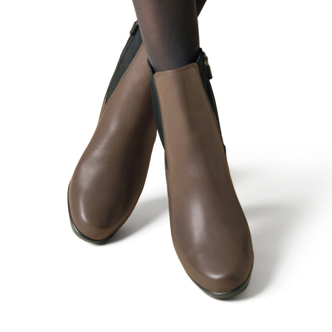 フレックスヒールサイドゴアブーツ2 （オーク） -fitfit(フィット