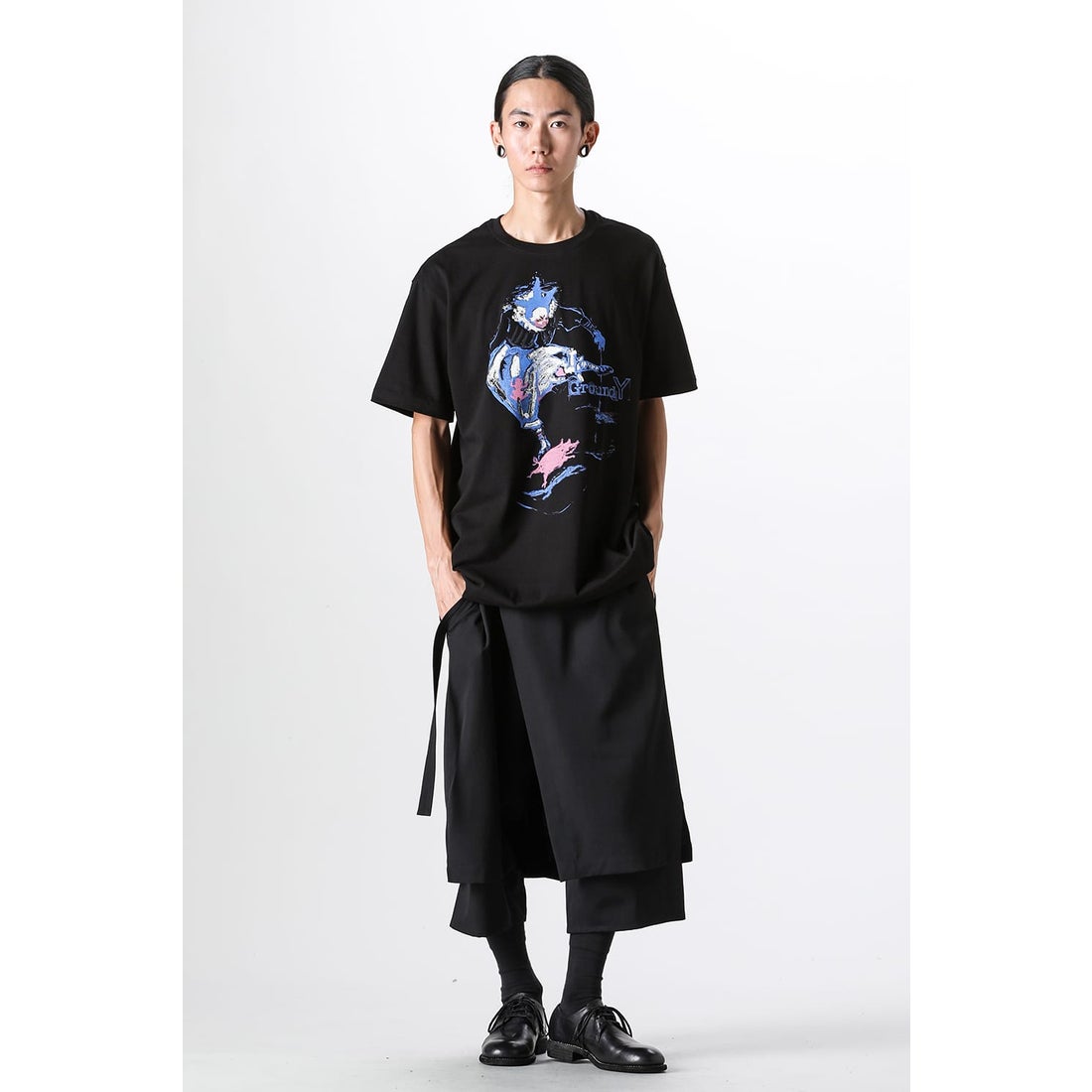 グラウンド ワイ Ground Y Lap Pants （Black） -FASCINATE