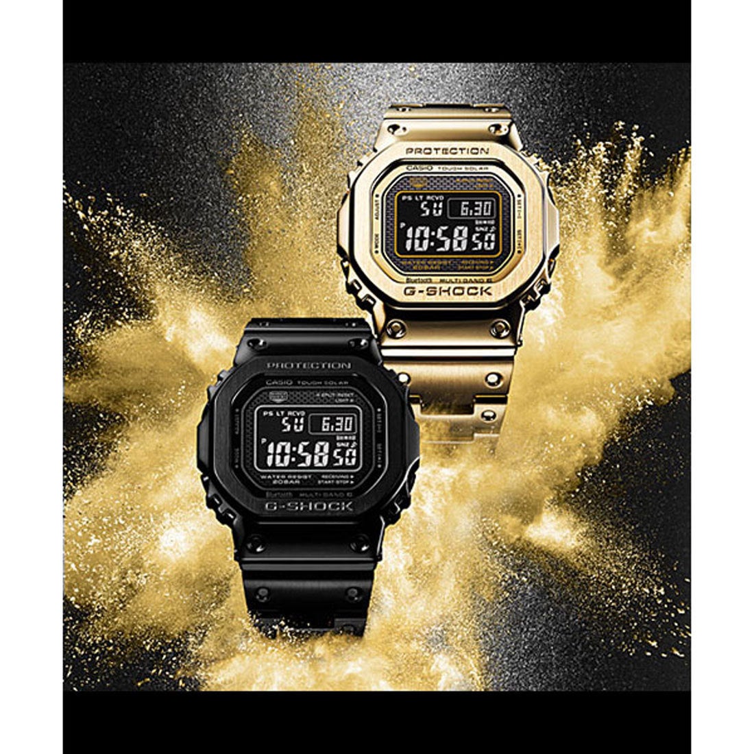 G-SHOCK】フルメタルモデル / GMW-B5000GD-9JF （ゴールド） -靴