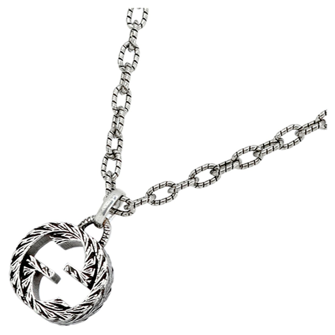 グッチ GUCCI インターロッキングG ネックレス （シルバー） -靴