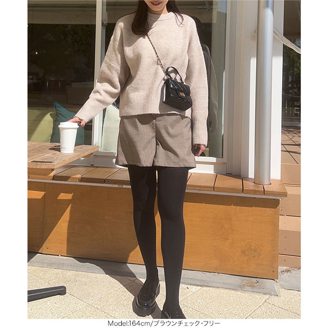 コウベレタス KOBE LETTUCE タックショートパンツ [M3985] （ブラウン