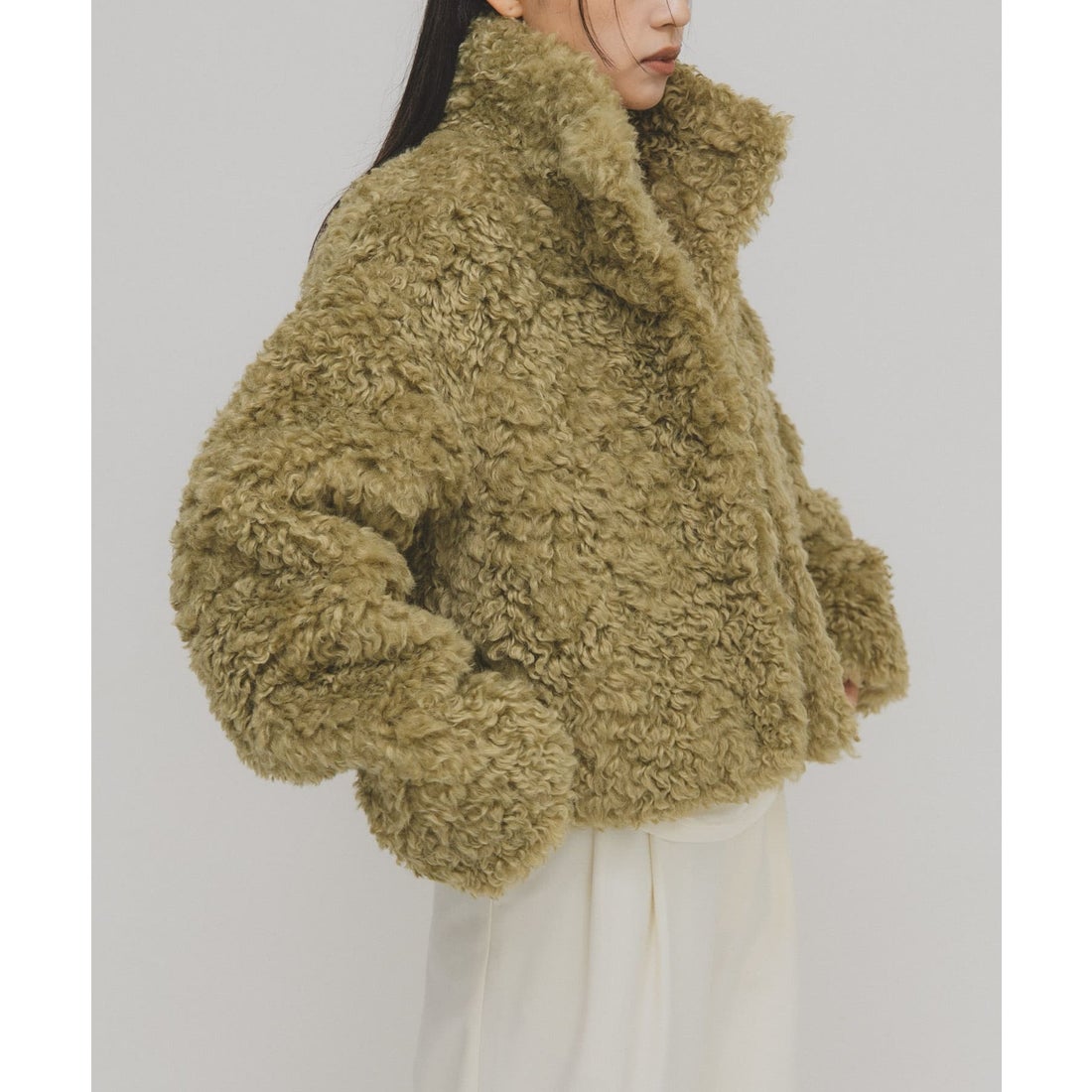 ケービーエフ KBF フォルムボアジャケット （グリーン系その他