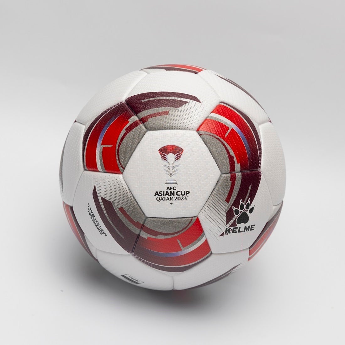 KELME アジアカップ 試合球 5号球(ホワイト×レッド) AFC23QU5000 107(5