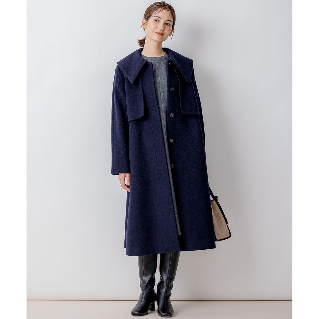 Bibiy】OPHELIA COAT ネイビー 【公式通販】