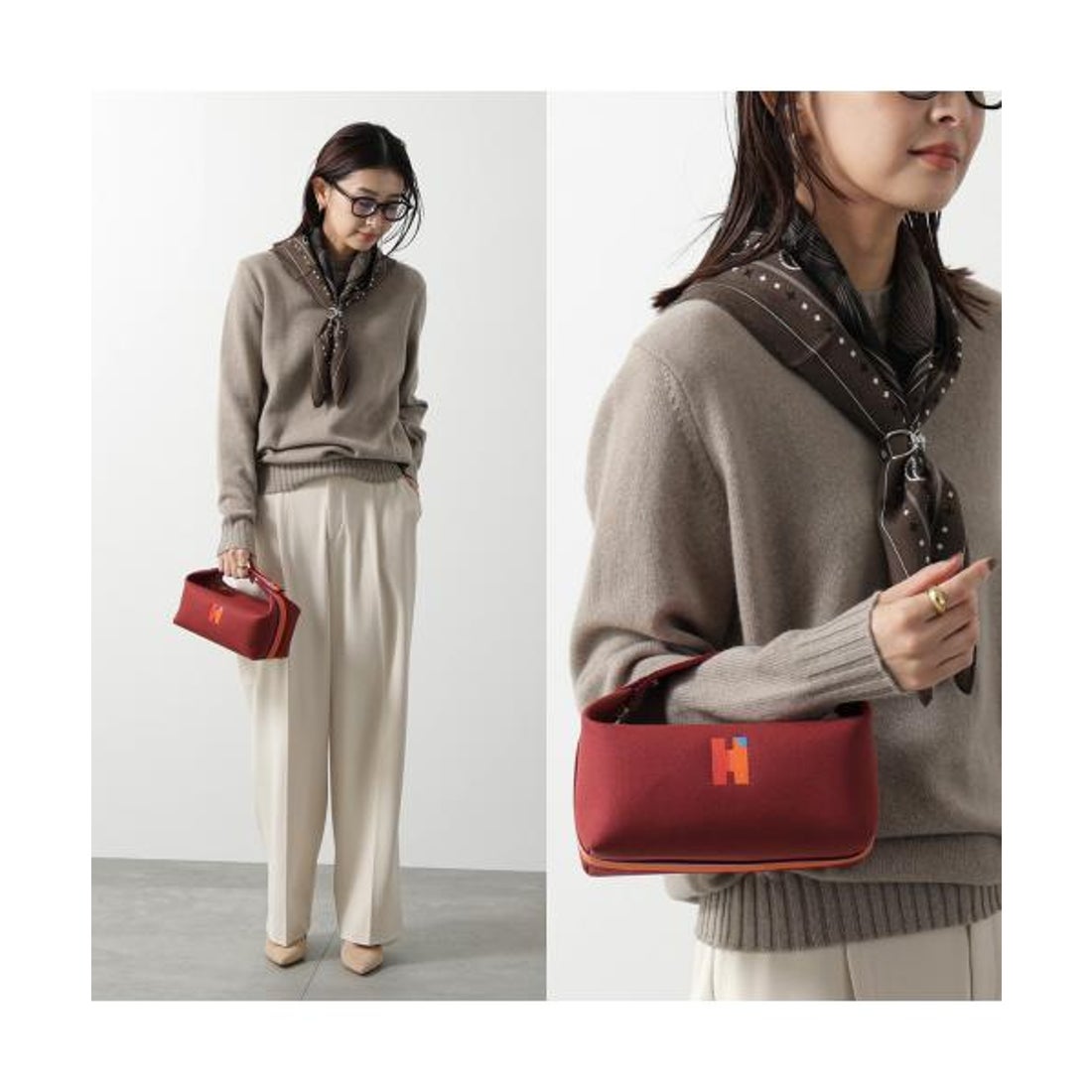 エルメス Hermes HERMES ポーチバッグ BRIDE A BRAC PM ブリッドア