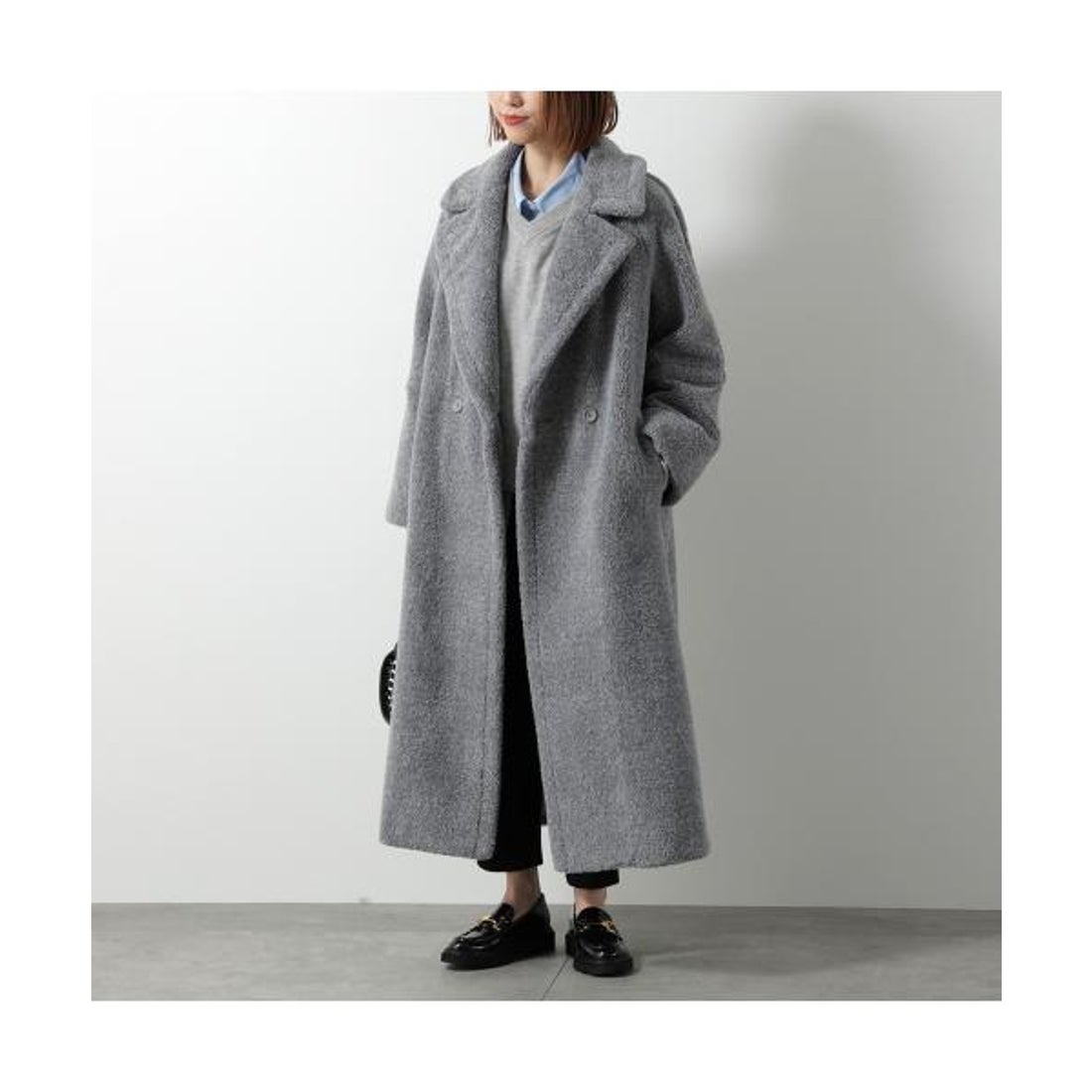 ヘルノ HERNO HERNO ボア コート CA000583D 12735 ロング丈 （9420