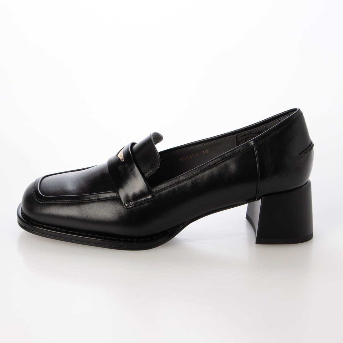 ヒミコ 卑弥呼 メタルポイントヒールローファー/651333 （ブラック