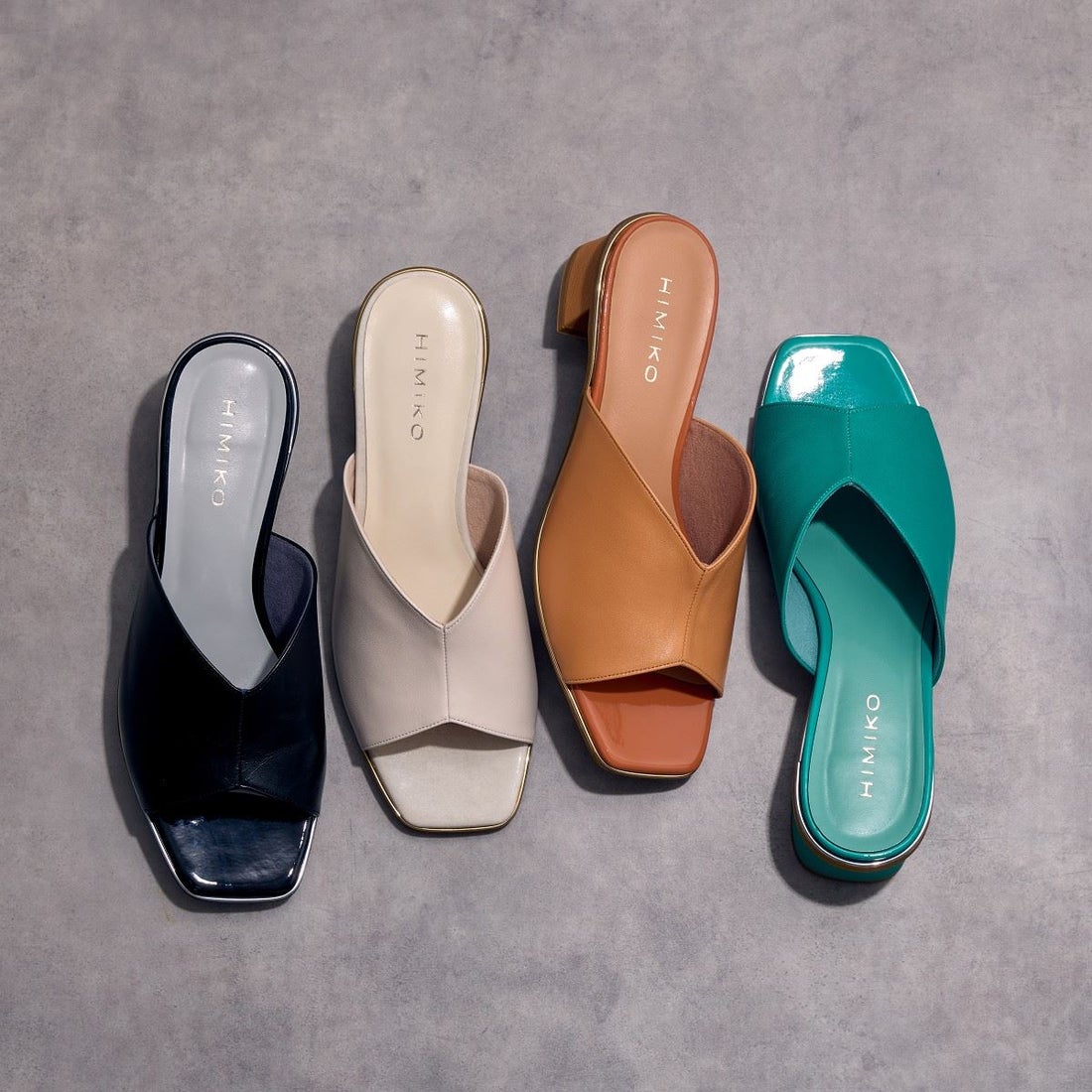 ヒミコ 卑弥呼 メタルラインミュールサンダル/641201 （アイボリー