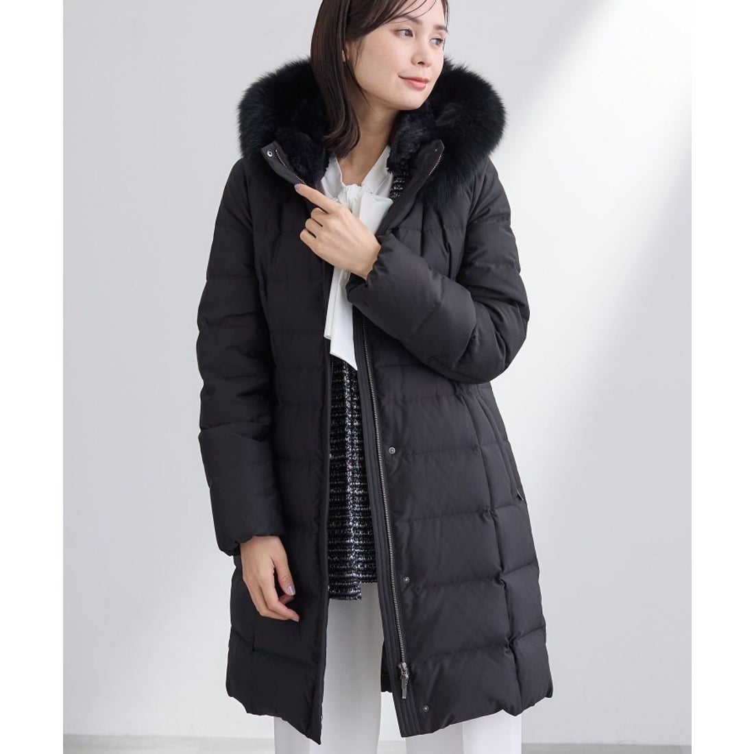 インディヴィ INDIVI 【名品／撥水／抗菌防臭】ロング丈 リサイクル