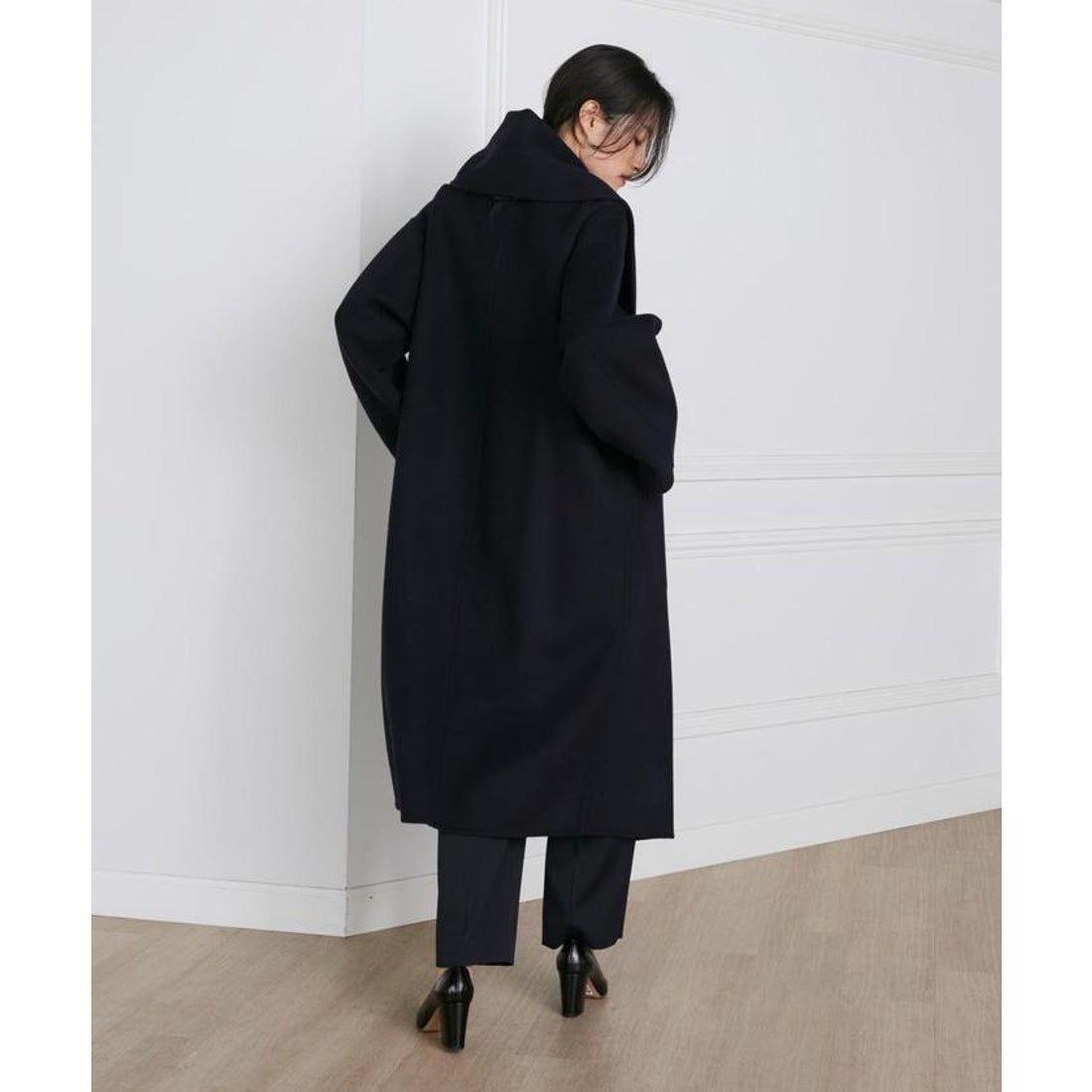 イネド INED ストール風ラップリバーコート《la veille by SUPERIOR