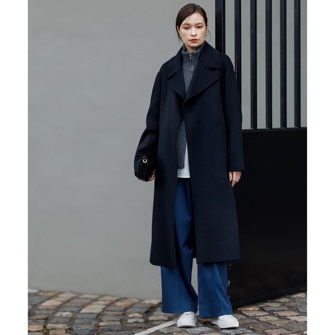 ICB WoolRever ロングコート （ブラック系） -ファッション通販