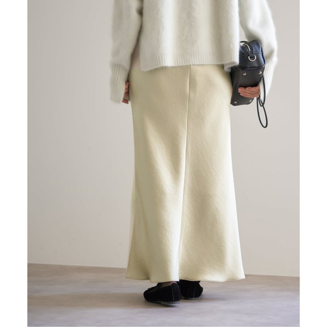 イエナ IENA 《追加13》ダブルサテンスカート （ホワイト A