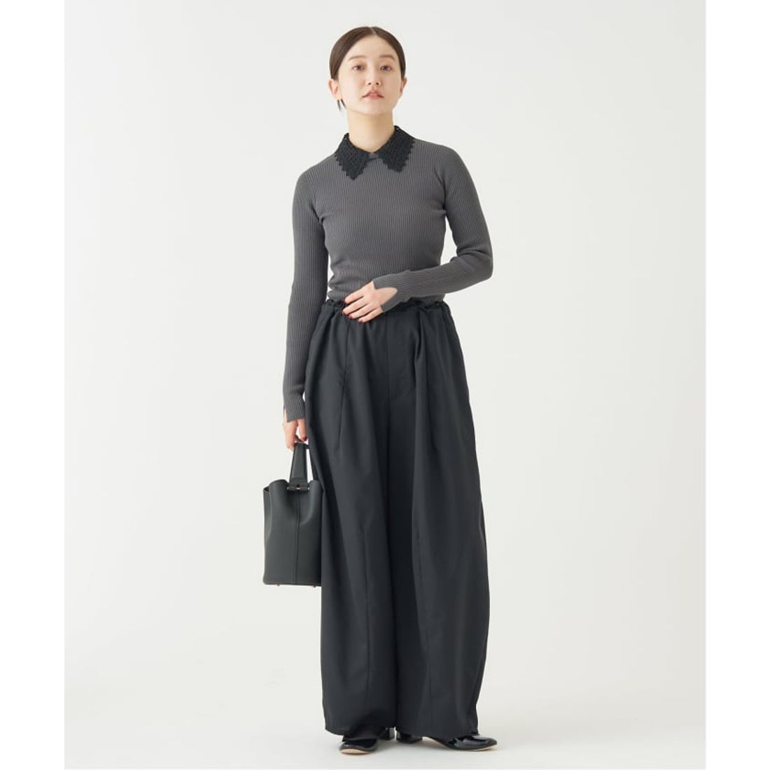 イエナ IENA 《追加》TW コクーンパンツ （グレー） - ファッション