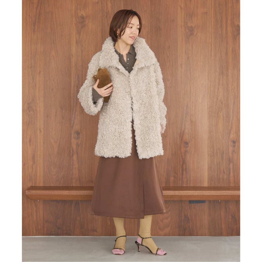 イエナ IENA TISSAVELファーコート （ナチュラル） - ファッション通販