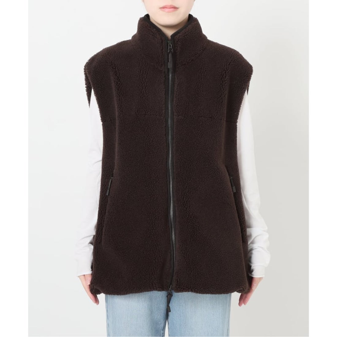 イエナ IENA Maison IENA ボアベスト （ブラウン） - ファッション通販